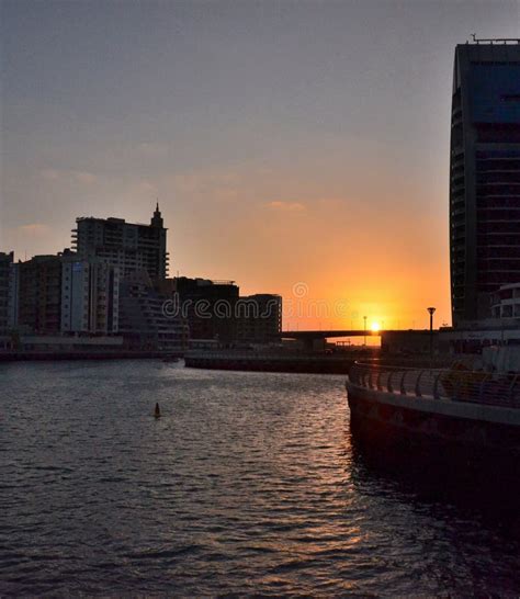 Night View of the Skyscrapers in Dubai Stock Photo - Image of dubai ...