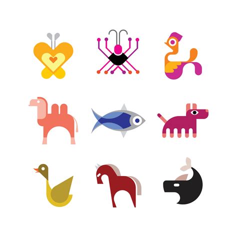 Animal Vector Icon Set 11173801 Vector Art at Vecteezy