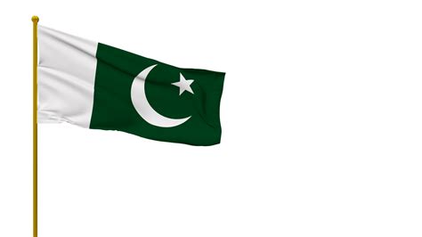 Pakistan Flag Waving in The Wind 3D Rendering, National Day, Independence Day 13824953 PNG