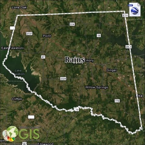 Rains County KMZ and Property Data - Texas County GIS Data