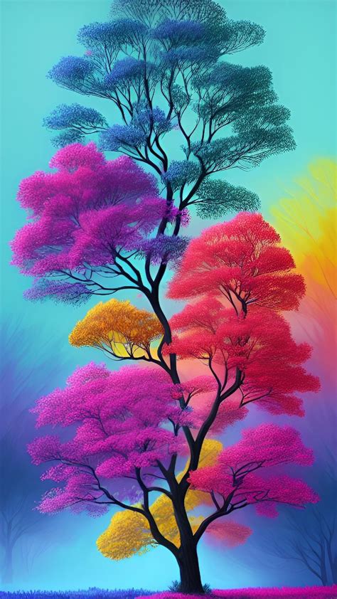 #Colorfull trees wallpaper #Beautiful Painting | Android wallpaper nature, Iphone wallpaper ...