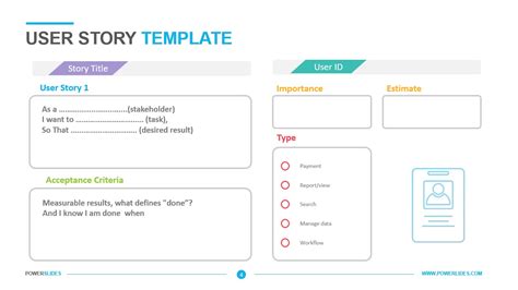 User Story Template | Download Agile PPT | Powerslides™