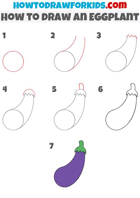 Eggplant Drawing Outline