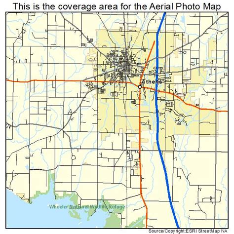 Aerial Photography Map of Athens, AL Alabama