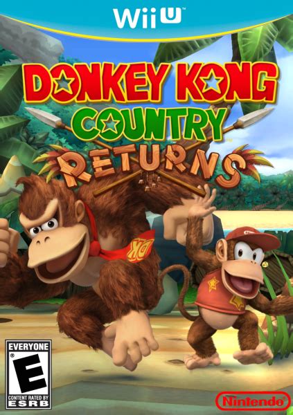 Donkey Kong Country Returns Wii U Box Art Cover by thunderblock