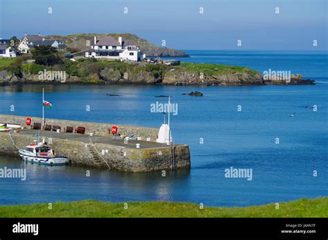 Cemaes Bay Harbour Stock Photo - Alamy