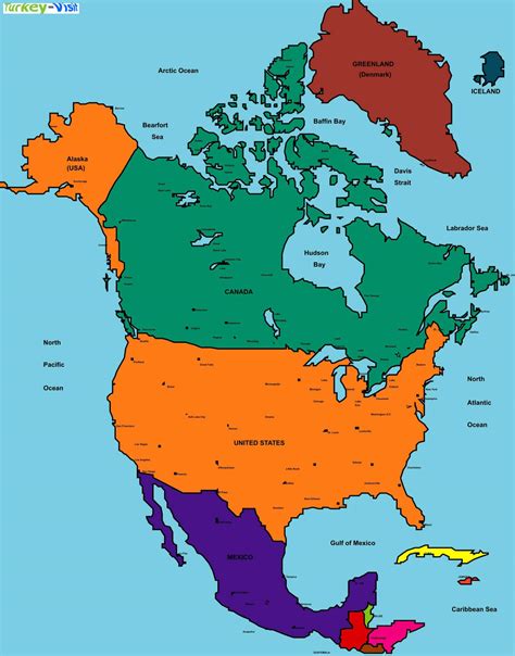 Map of North America