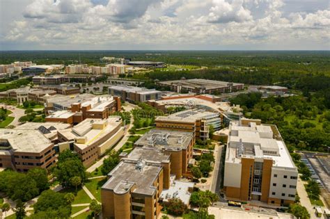 Aerial Photo University of Central Florida Architecture Stock Photo - Image of drone, campus ...