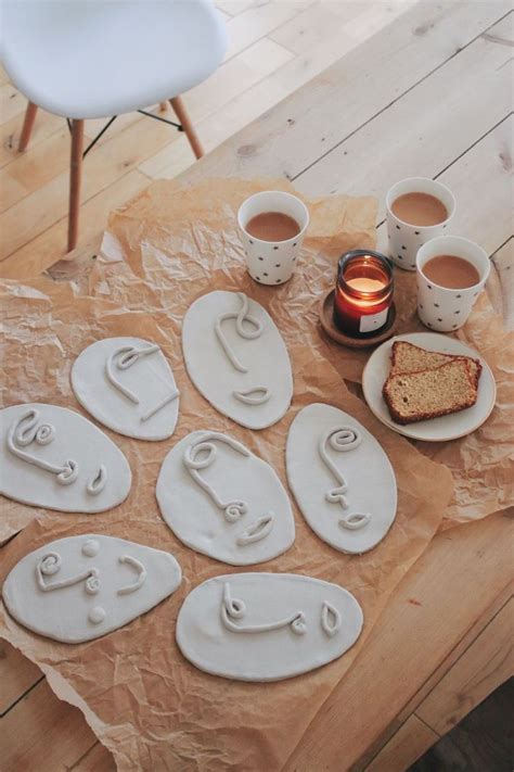 Amazing clay faces. Minimal craft. Clay with kids.,Clay masks. Minimal ...