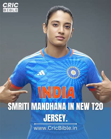 Smriti Mandhana donning the new India Jersey 😍 #Cricket #WomensCricket #CricBible | Smriti ...