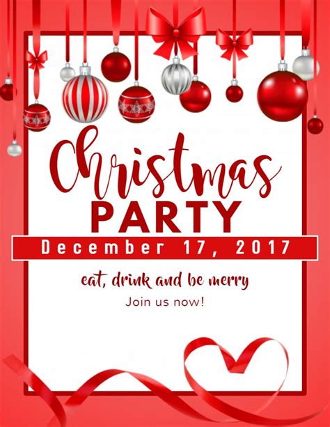 Christmas Party Invitation Design Template