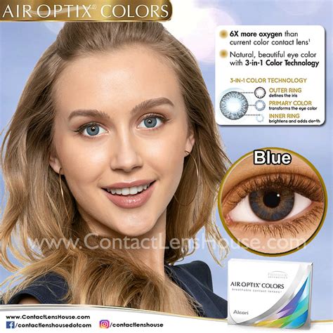 Air Optix Colors Blue Circle Contact Lenses