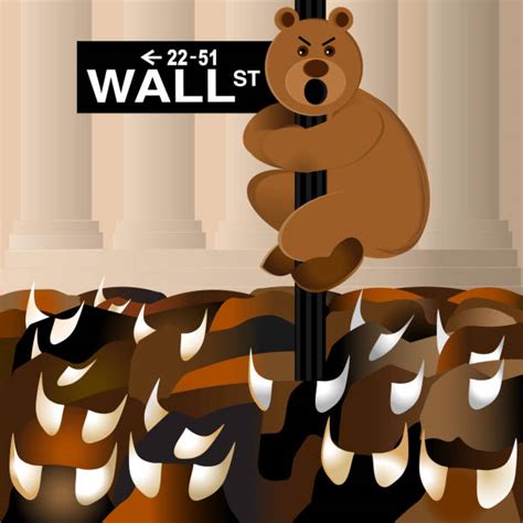 Bull Wall Street stock vectors - iStock