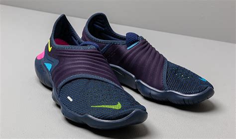 Nike Free Run Flyknit 3.0 Midnight Navy/ Volt-blue Hero for Men - Lyst