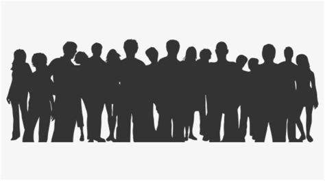 Crowd Silhouette Png Clipart - Many People Silhouette Png, Transparent Png , Transparent Png ...