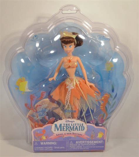 Rare Vintage Attina Ariel's Sister Little Mermaid Triton Daughter Princess Action Figure Doll ...