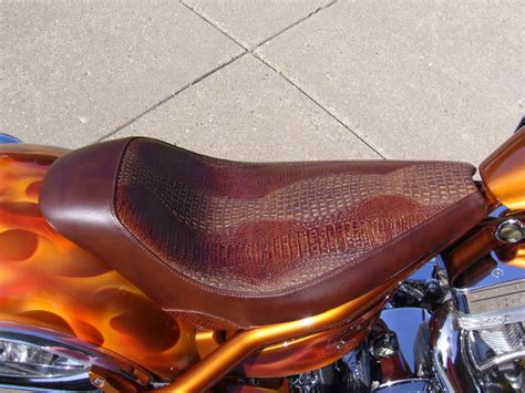 Custom Fit Chopper Seat : MKS Custom Upholstery