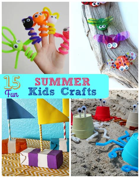 15 Fun Summer Kids' Crafts - I Dig Pinterest