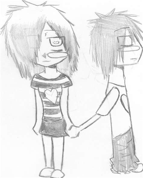 Lil Chibi Couple Holding Hands by alya-chan1021 on deviantART