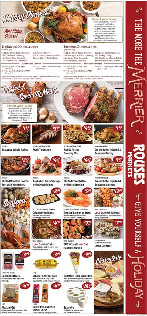 Rouses Printable Catering Menu