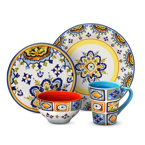 Euro Ceramica Mumbai Earthenware 16pc Dinnerware Set, | Dinnerware set, Modern dinnerware, White ...