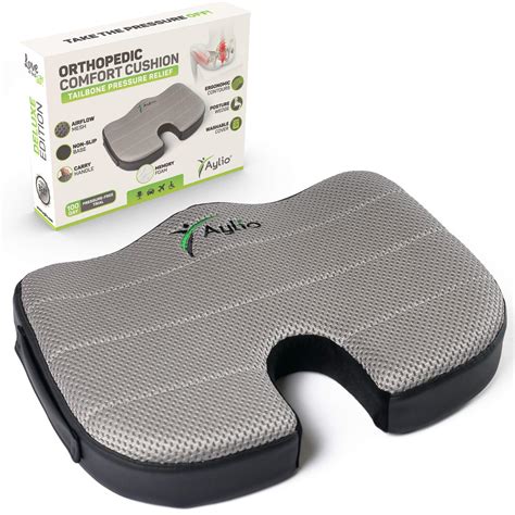 Coccyx Tailbone Memory Foam Pressure Relief Comfort Seat Cushion for ...