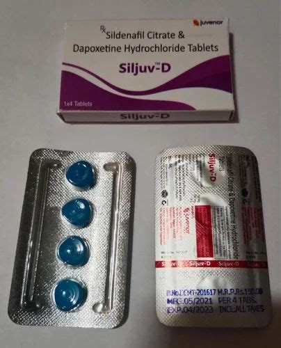 Sildenafil Citrate & dapoxetine hydrochloride tablets at Rs 250/stripe ...