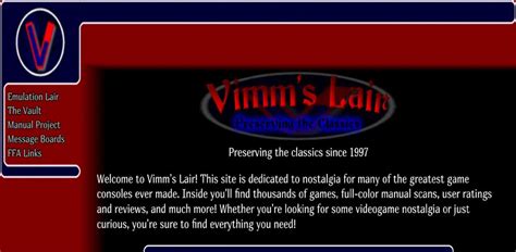 Vimm's Lair (2022) - Preserving the Classics ROMs and Emulators - SafeROMs