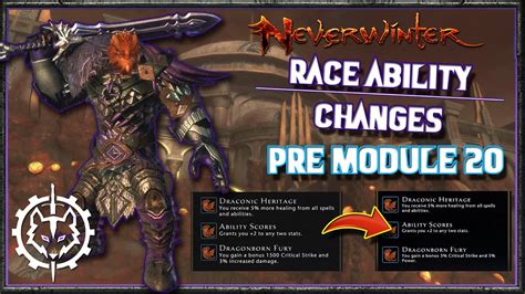 Neverwinter | Race Ability Changes Pre Mod 20 - YouTube