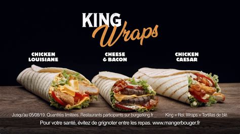 BURGER KING - King Wraps - YouTube