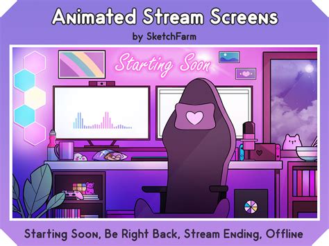 Twitch Overlay Animated Stream Screen / Egirl Desk Bedroom / - Etsy Canada