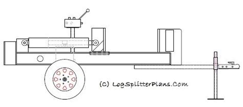 Horizontal Log Splitter Plans Designed for Home Made Fabrication