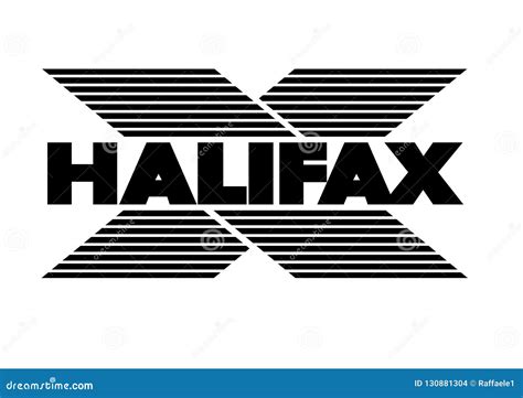 Halifax Logo editorial stock image. Illustration of logo - 130881304