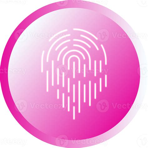 Push buttons finger scan identification icon element for decorative abstract background website ...