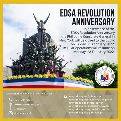 EDSA People Power Revolution Anniversary - Philippine Consulate General