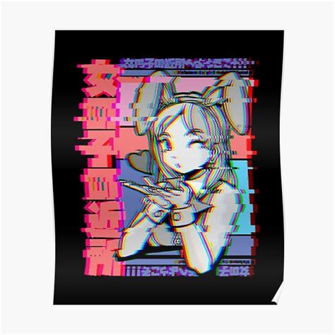 "Vaporwave Aesthetic Japanese Retro Anime Girl" Poster for Sale by ...