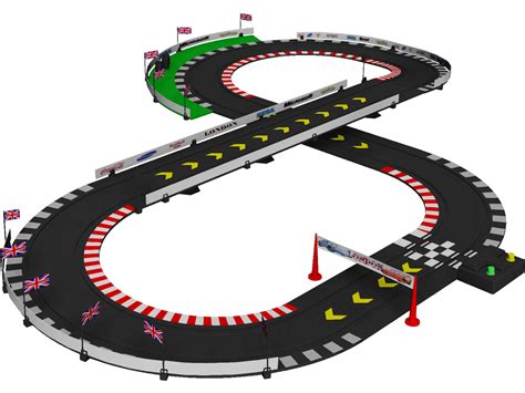 Racing Track 3D Model - 3DCADBrowser