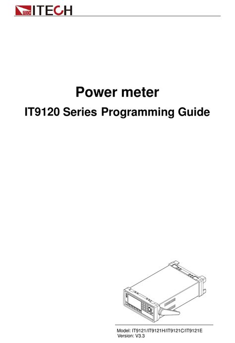 ITECH IT9121H PROGRAMMING MANUAL Pdf Download | ManualsLib