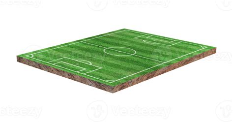 Green grass soccer or football field isolated 10870053 PNG