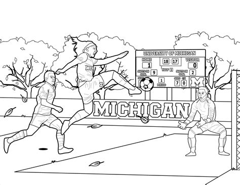 Soccer Goal Coloring Page at GetColorings.com | Free printable ...