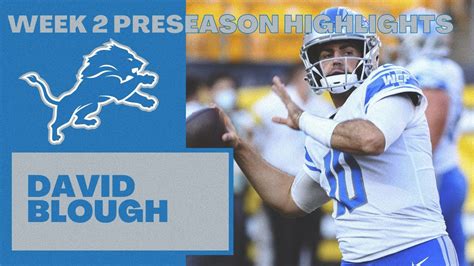 David Blough Week 2 Preseason Highlights | 2021 NFL Preseason ...