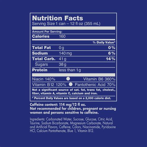 33 Nutrition Label Red Bull - Labels Design Ideas 2020