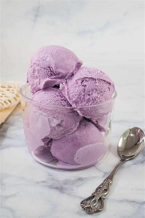 Ube Ice Cream (Purple Yam Ice Cream) | Decorated Treats