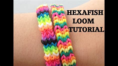 HEXAFISH (FLEXAFISH) Loom Bracelet Tutorial Rainbow Loom l JasmineStarler - YouTube