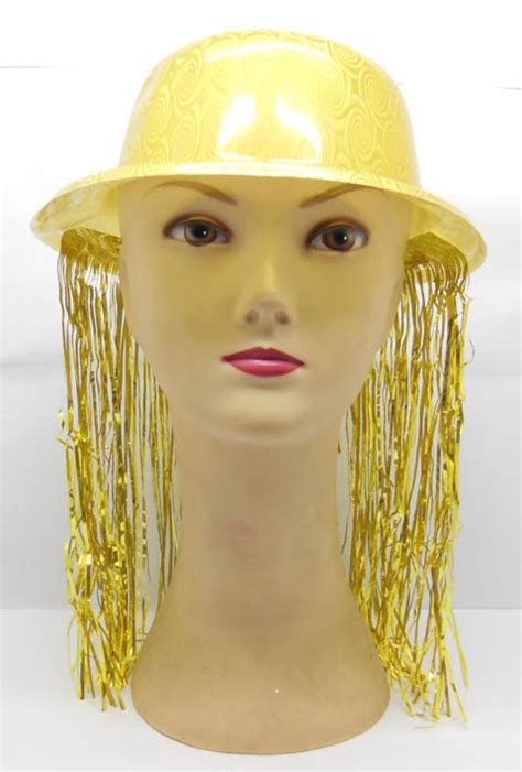 12 Golden Tinsel Hat Glitter Costume Prop Party Favor [bh-h57] - $12.00 : Sunrise Imports, Where ...