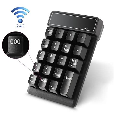 2.4G Wireless Bluetooth Numeric Keyboard Computer Financial Accounting Mini Keypad-in Keyboards ...