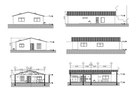 House Plan With Elevation And Section - Image to u