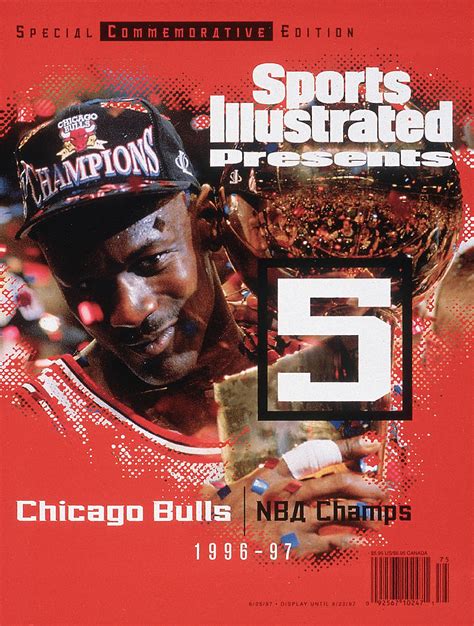 Chicago Bulls Michael Jordan, 1997 Nba Champions Sports Illustrated ...