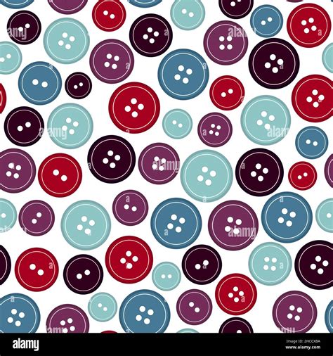 Seamless pattern with sewing buttons, vector illustration Stock Vector ...