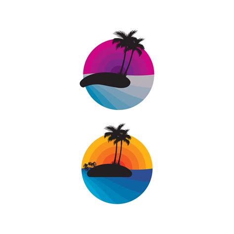 Beach scene vector design suitable for your business. 26500029 Vector Art at Vecteezy